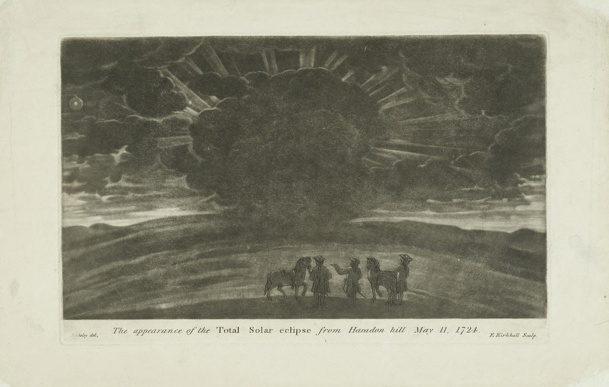 The appearance of the total solar eclipse from Haradon Hill near Salisbury