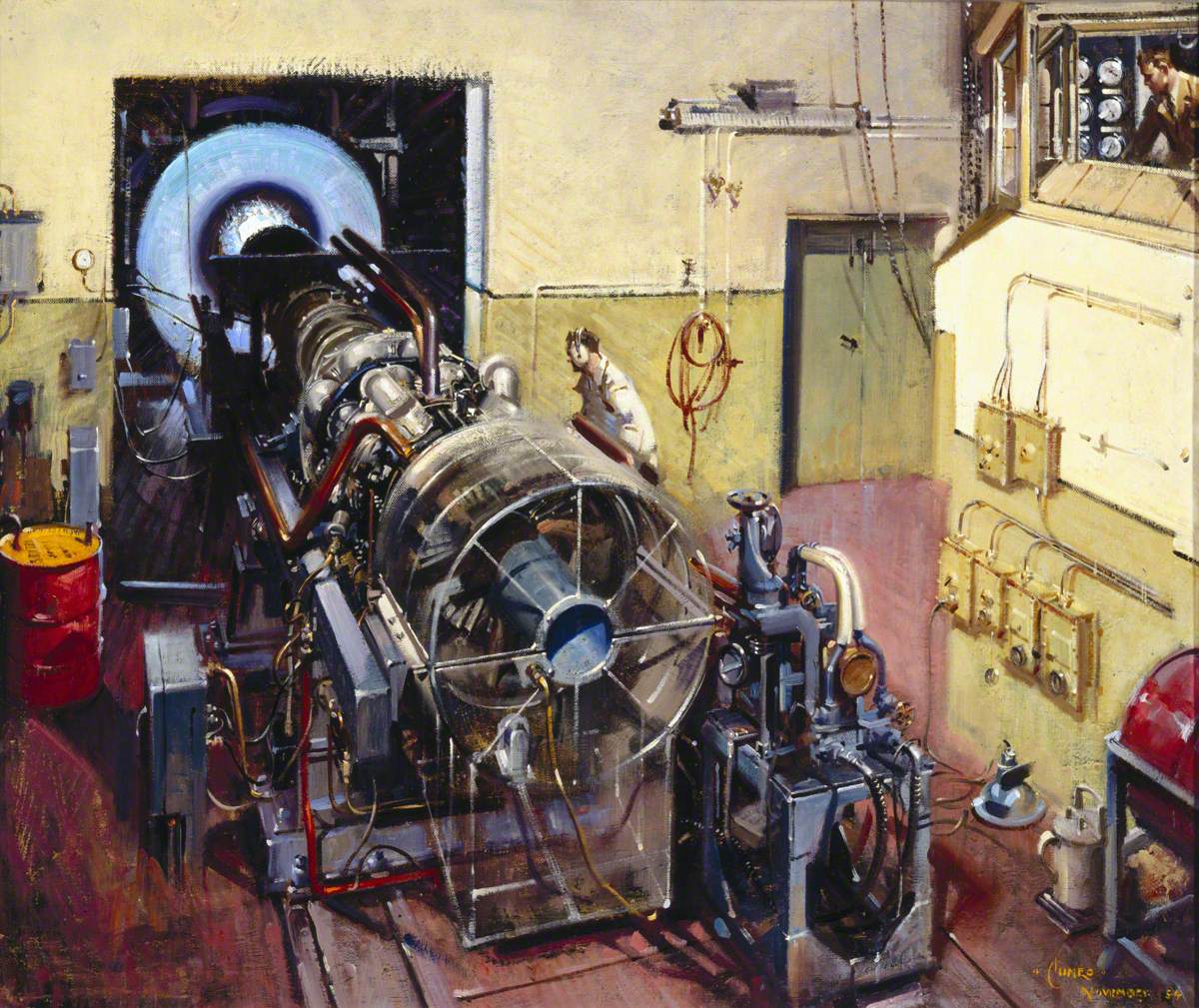 Jet Engine on a Test Bed