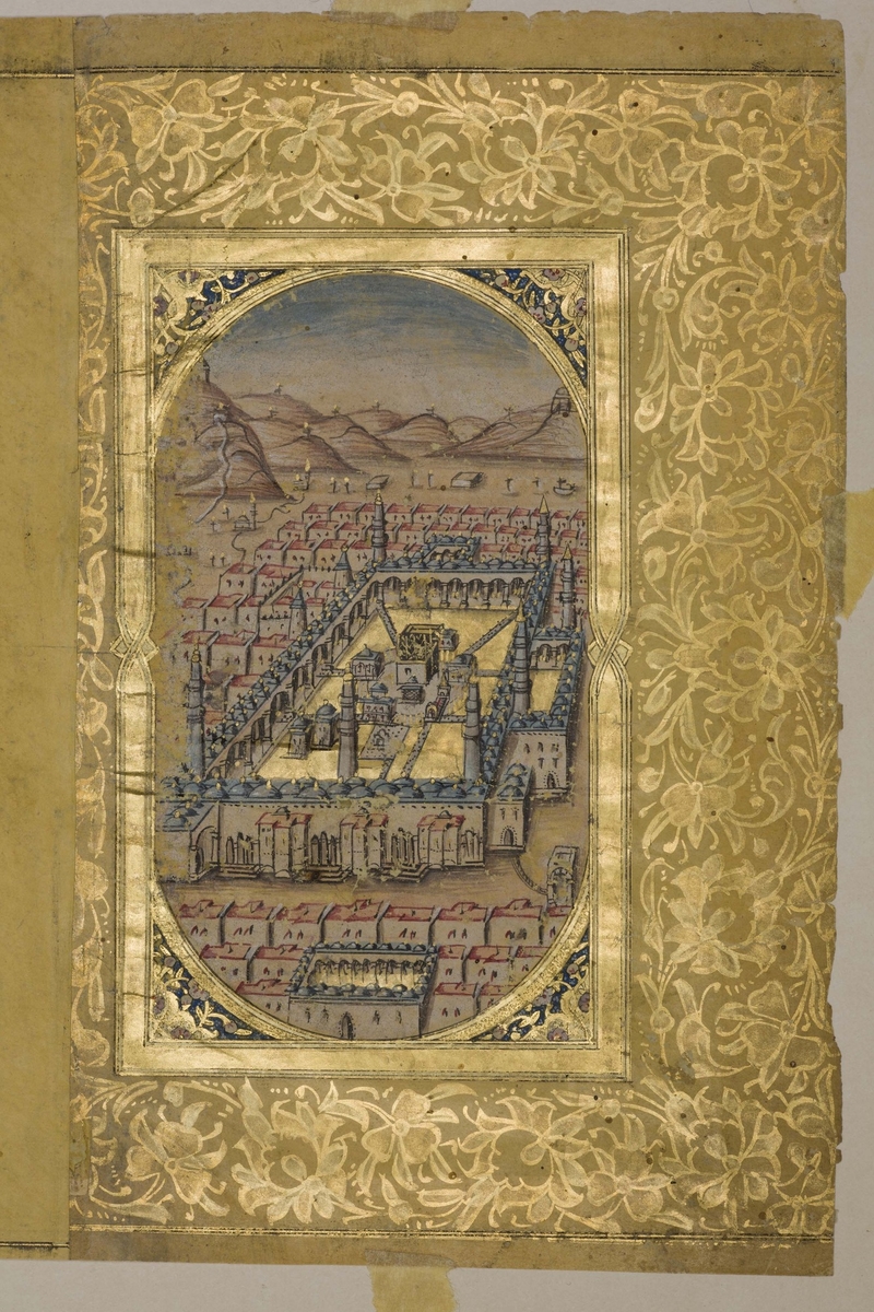 Folio with the Hilyah and a View of Mecca