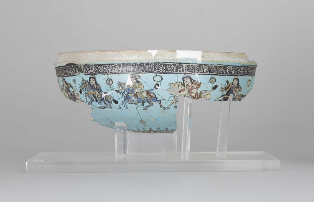 Fragment of a Bowl with Scenes from the Shahnamah