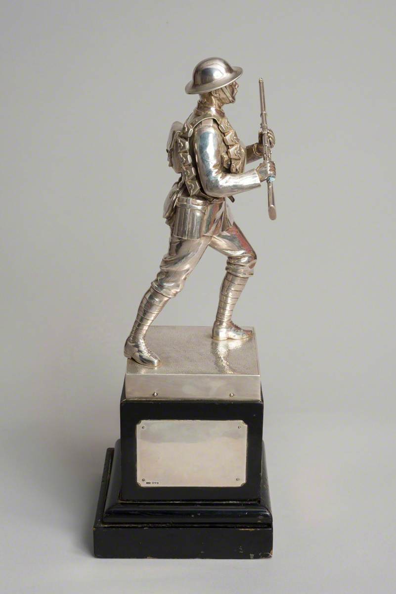 Silver Soldier Statuette