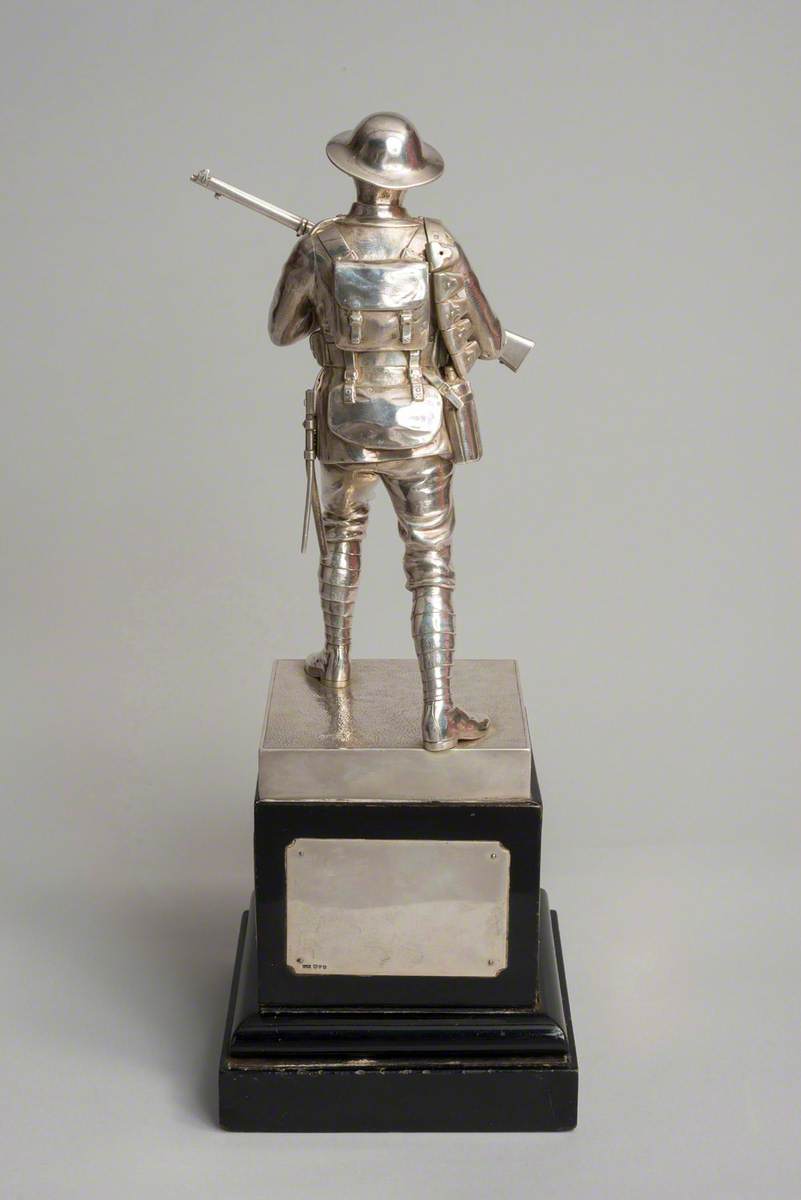 Silver Soldier Statuette