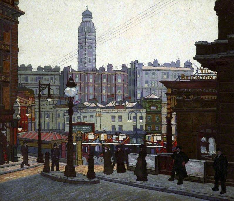 Victoria Station, London, the Sunlit Square