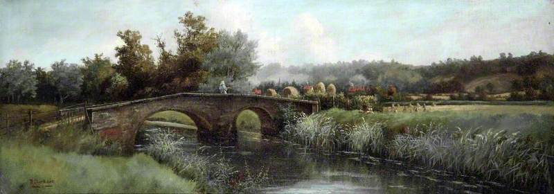 Landscape with a Bridge and Figure at Ganton