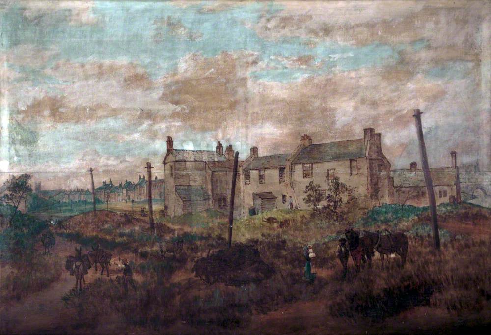 Original Hotel and River Nile Bridge, Southport, Lancashire, 1837