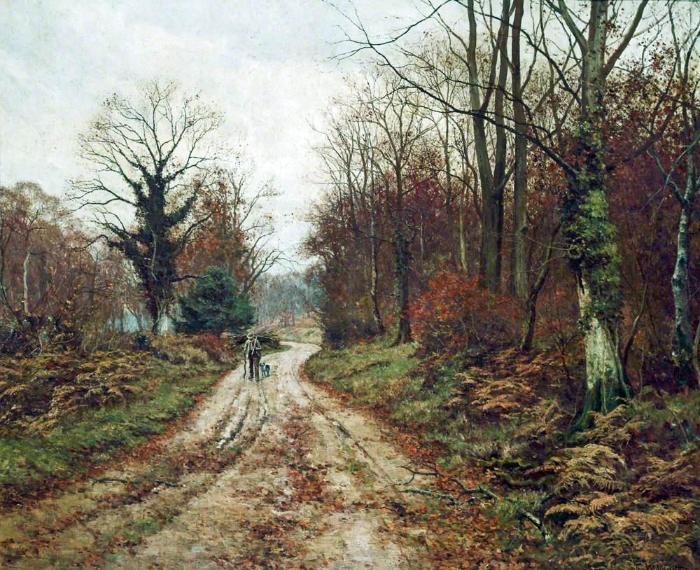 The Autumn Road (Mitcham Woods, Surrey)