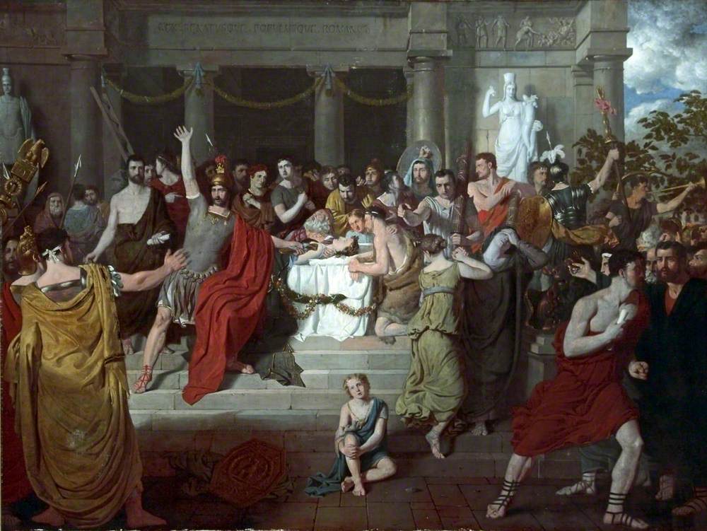 Brutus Exhorting the Romans to Revenge the Death of Lucretia