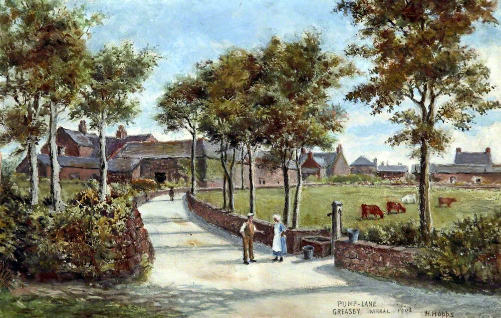Pump Lane, Greasby, Wirral, 1903