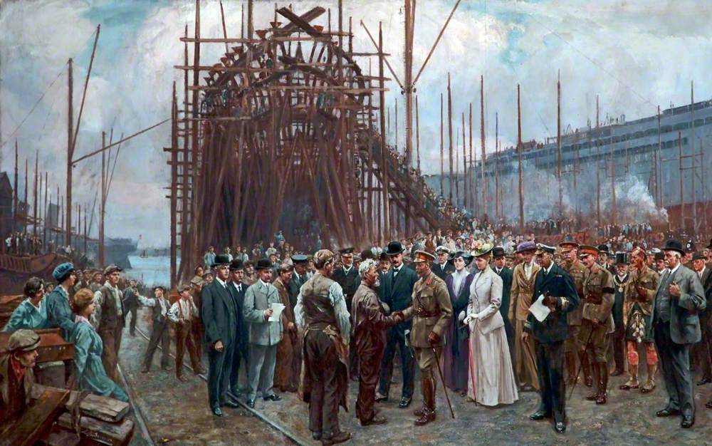 Royal Visit of Their Majesties King George V and Queen Mary to Cammell Laird, Birkenhead, 14 May 1917
