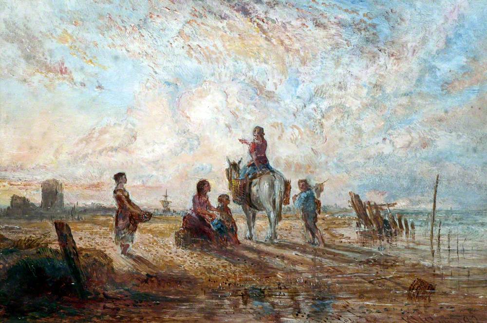 Estuary Scene with Figures