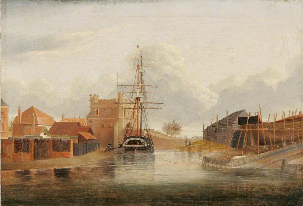 The Friar's Fleet Boatyard and South Gates, King's Lynn, Norfolk