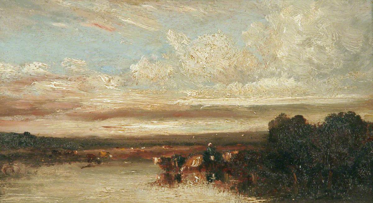 Landscape with Cattle Watering