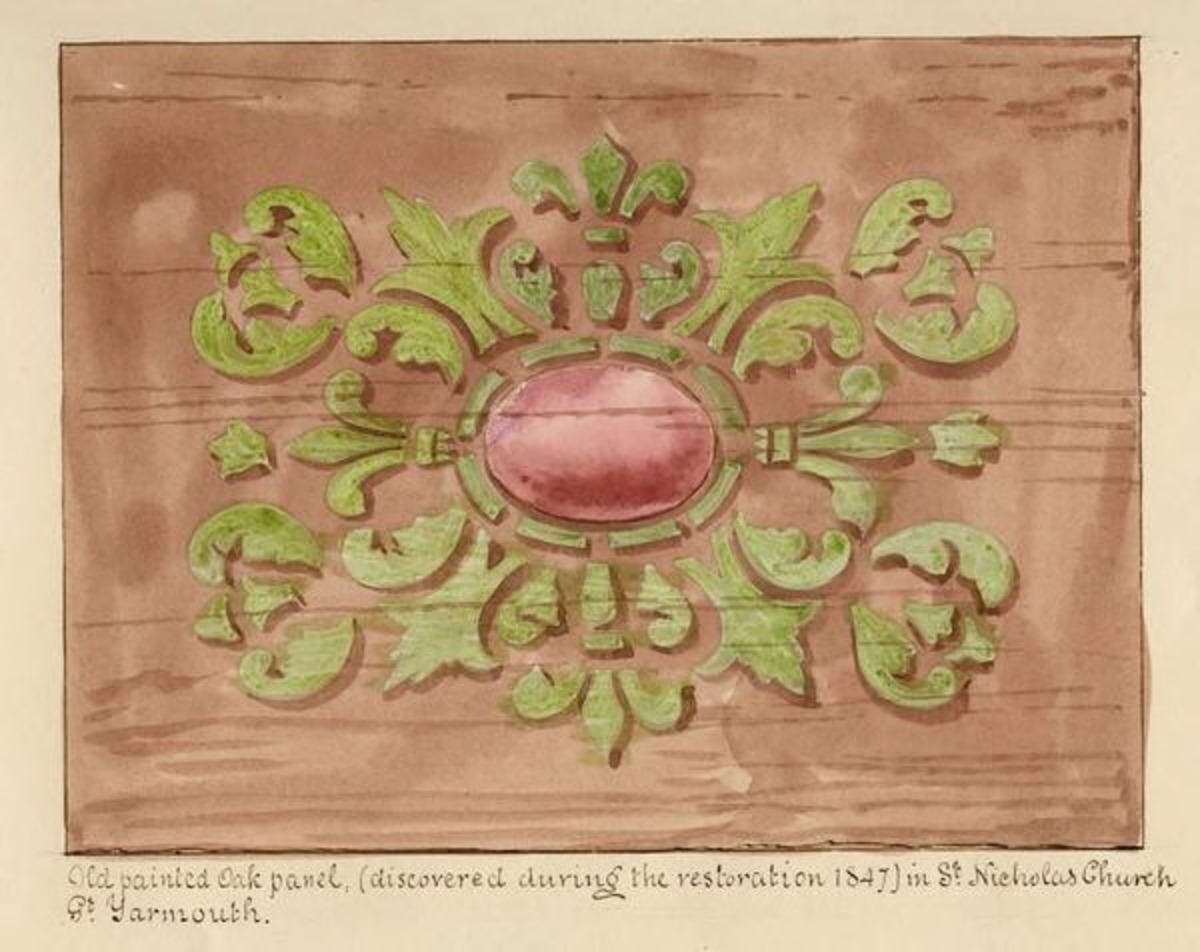 Painted Panel, St Nicholas Church, Yarmouth