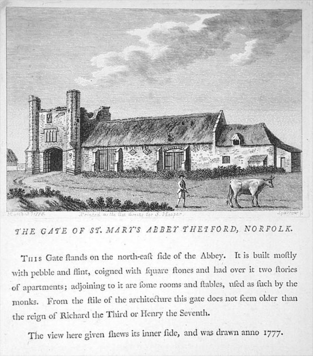 The Gate of St Mary's Abbey, Thetford, Norfolk