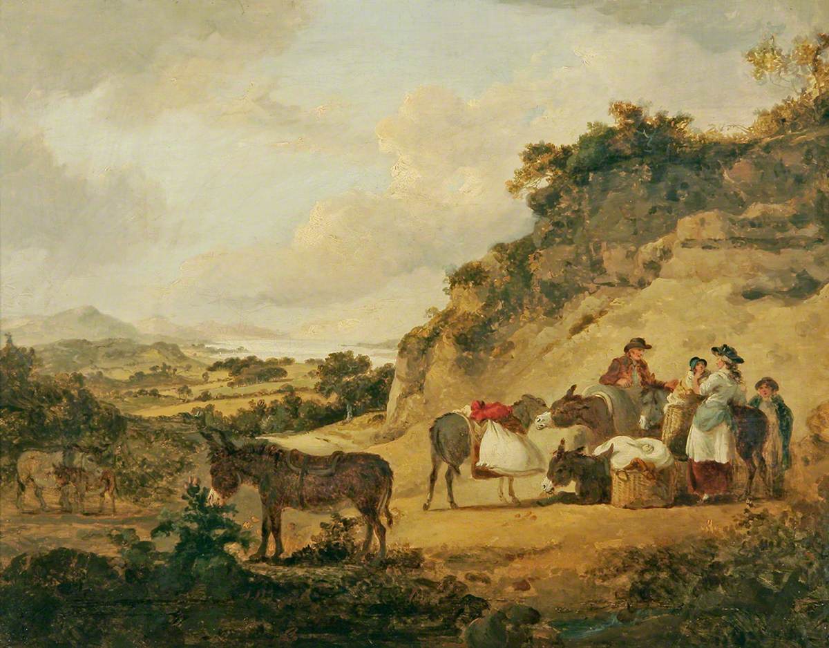 Peasants in a Welsh Landscape