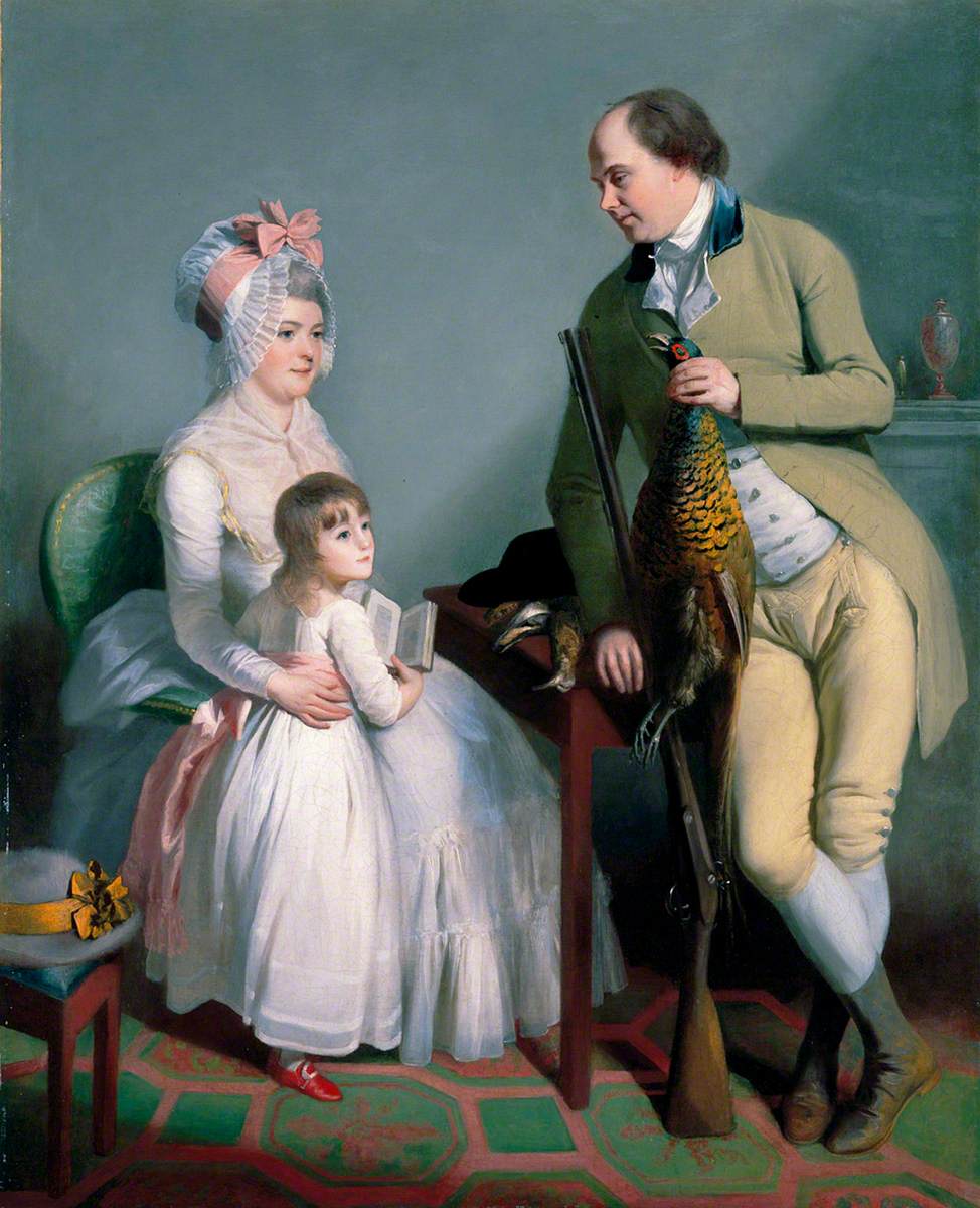 Mr and Mrs John Custance of Norwich and Their Daughter Frances