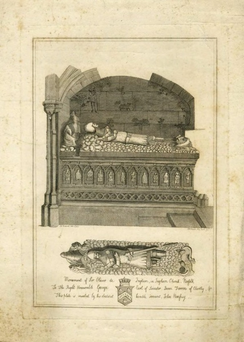Monument of Sir Oliver de Ingham, in Ingham Church, Norfolk