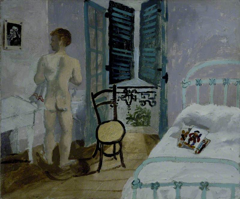 Nude Boy in a Bedroom