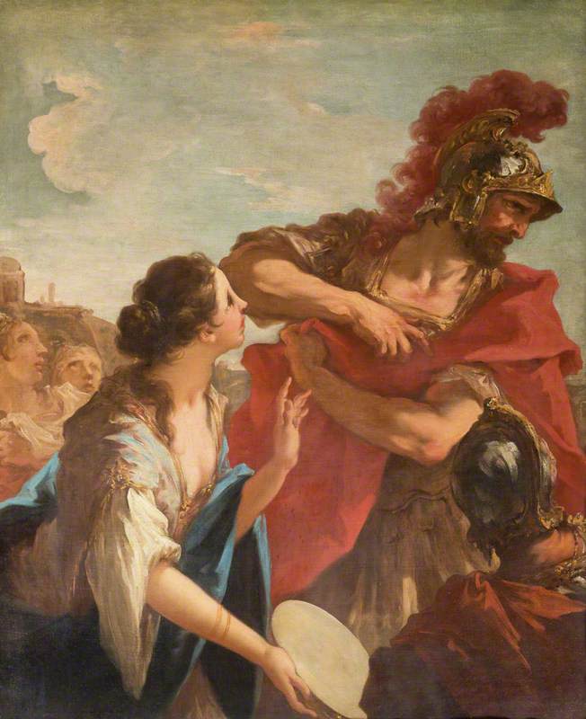 Jephthah Returning From Battle Is Greeted By His Daughter Art Uk 