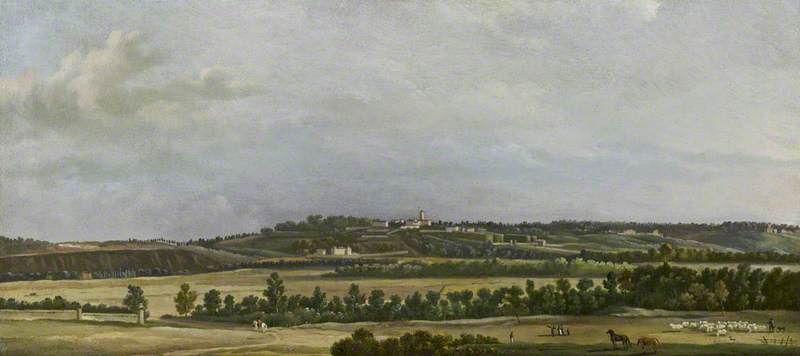 The Heights of Sannois Seen from the Plain of Argenteuil