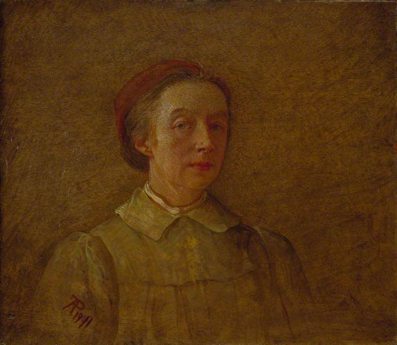 Phoebe Anna Traquair (1852–1936), Artist, Self Portrait