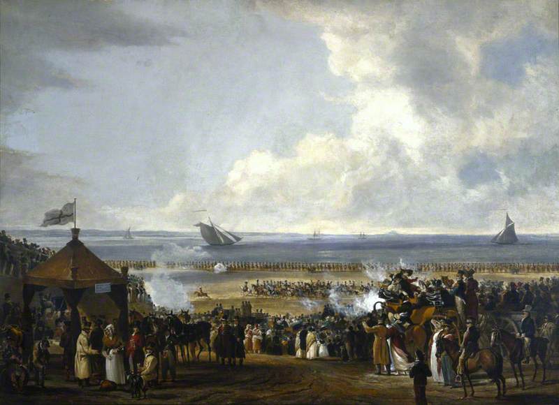 George IV (1762–1830), Reigned as Regent (1811–1820), and King (1820–1830), at a Military Review on Portobello Sands, 23 August 1822