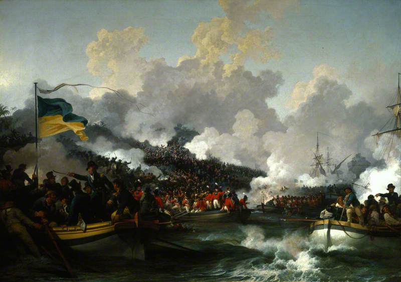 The Landing of British Troops at Aboukir, 8 March 1801