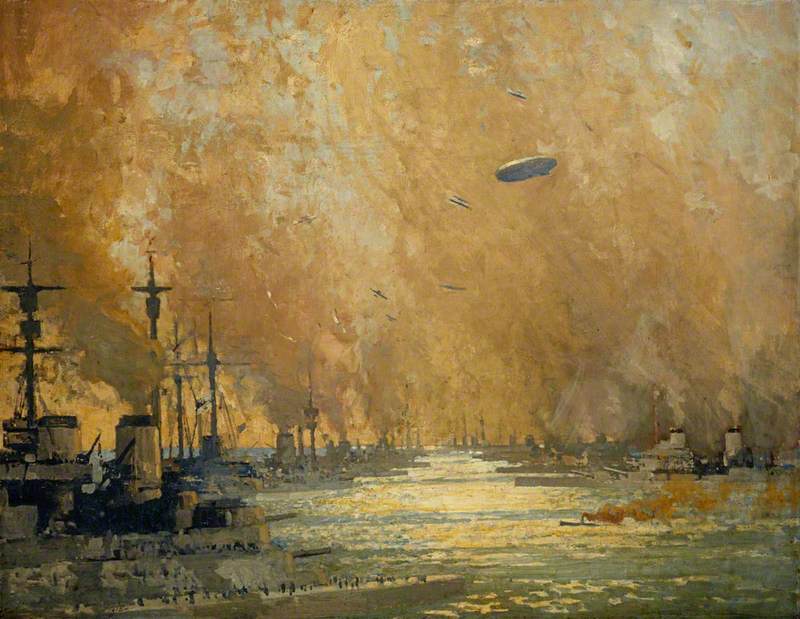 The German Fleet after Surrender, Firth of Forth, 21 November 1918