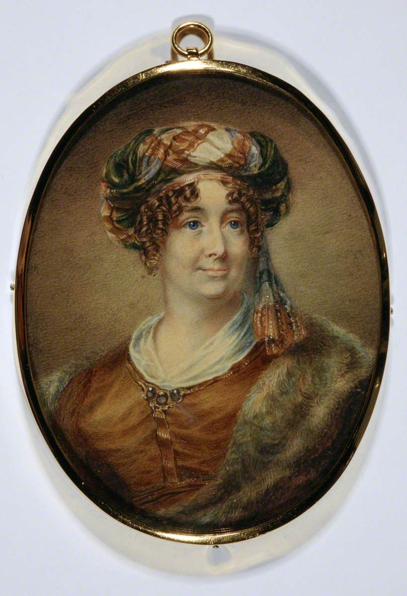 Sarah Biffin (1784–1850), Mrs Wright, Artist (Self Portrait)