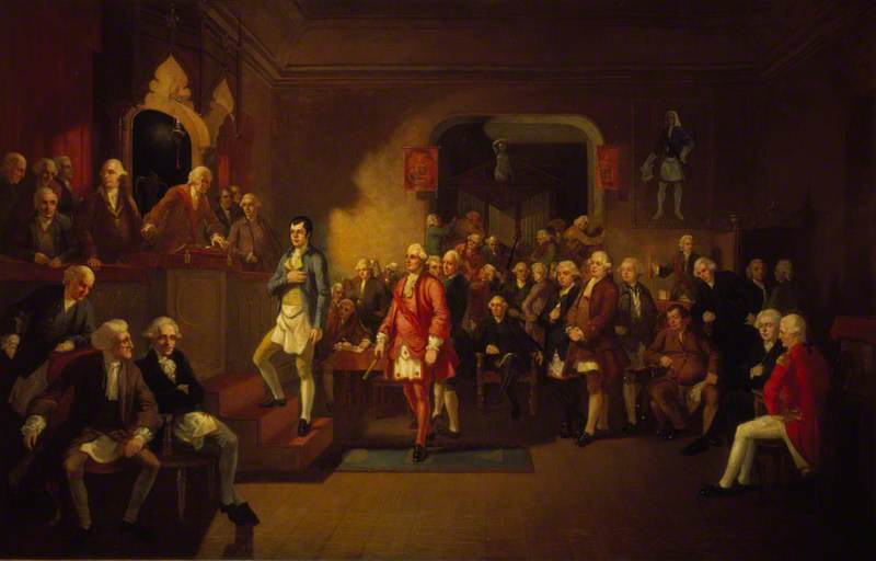 The Inauguration of Robert Burns as Poet Laureate of the Lodge