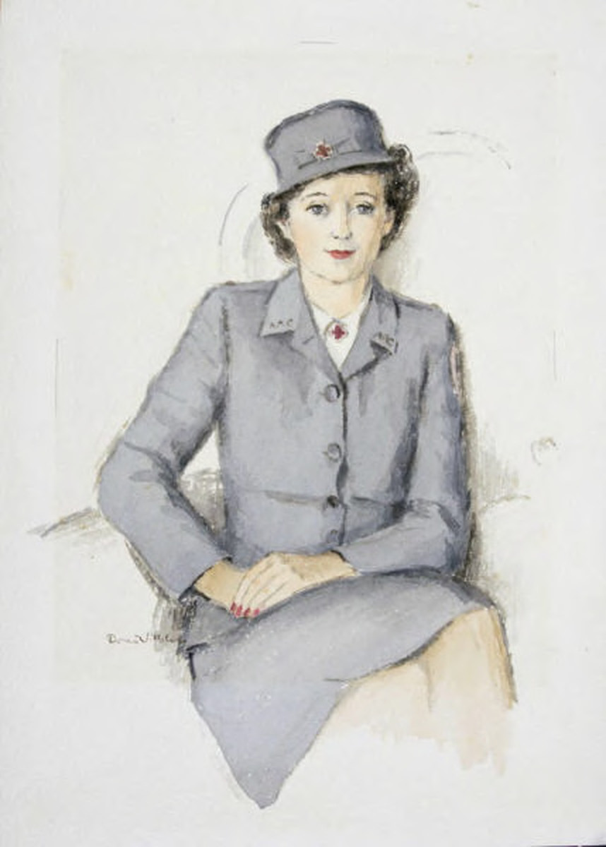 Welfare Worker, American Red Cross, Seated