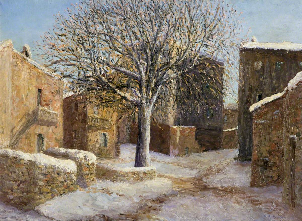 Corsican Village Square, Winter