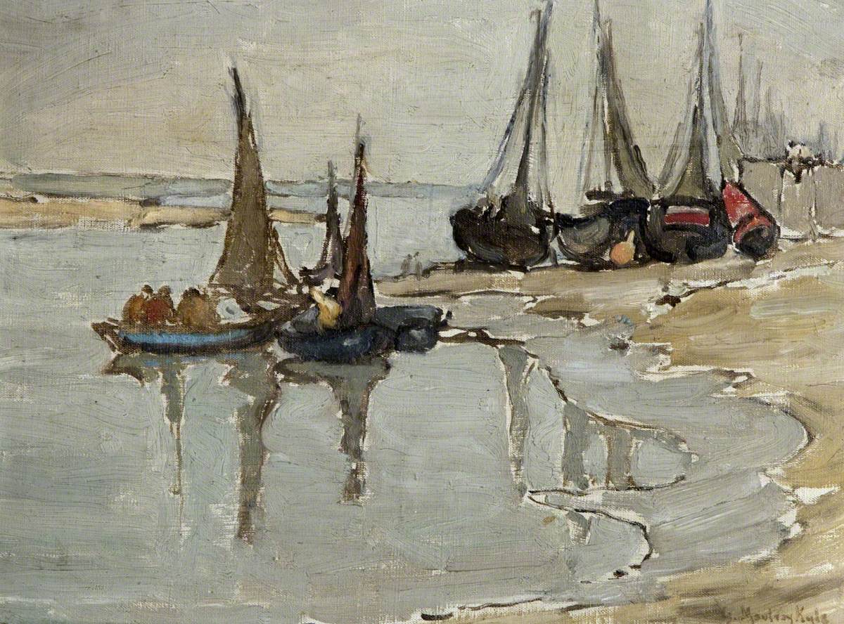 Slight Sketch in a Study of Étaples Harbour, France