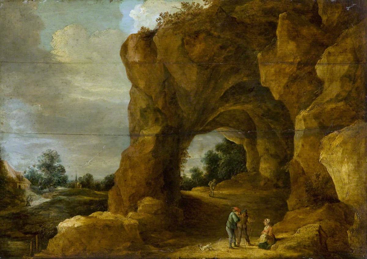 Rocky Arch with Figures