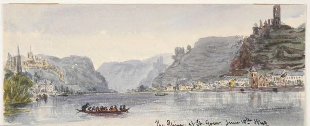The Rhine at St. Goar (1849)