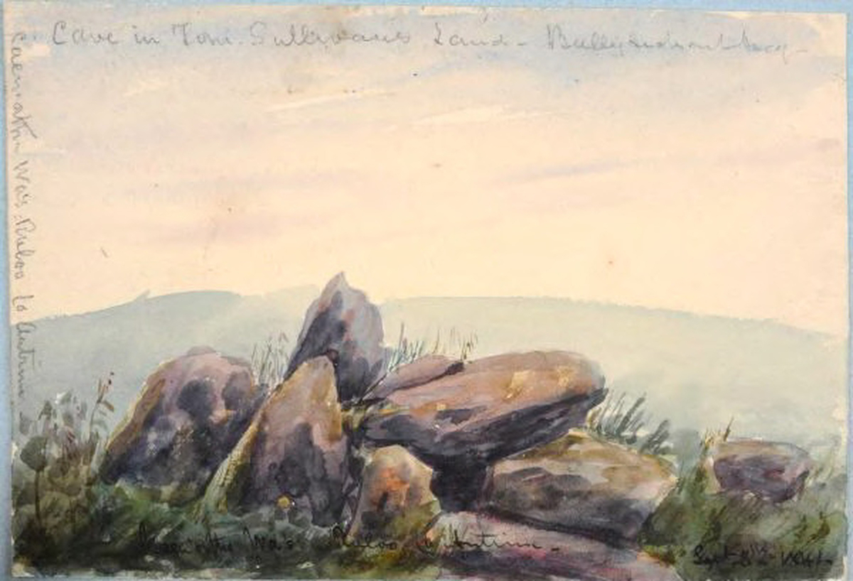 Cairnworth's Walls, Raloo, Co. Antrim - Cave in Tom Sullivan's Land (1841)