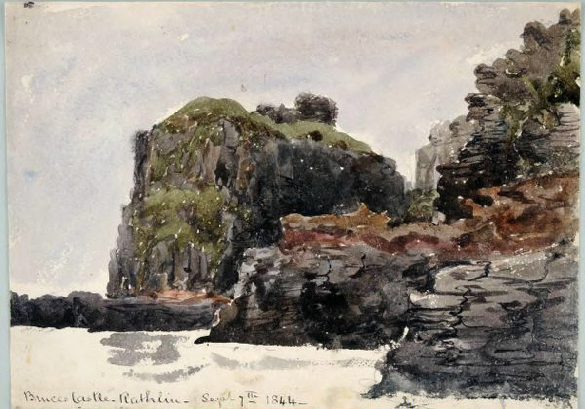 Bruce's Castle, Rathlin (1844)