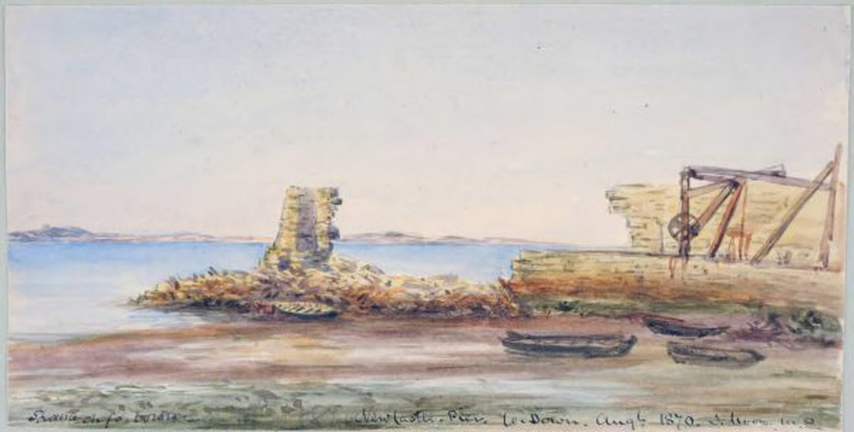 Shame on Co. Down, Newcastle Pier, Co. Down (1870)