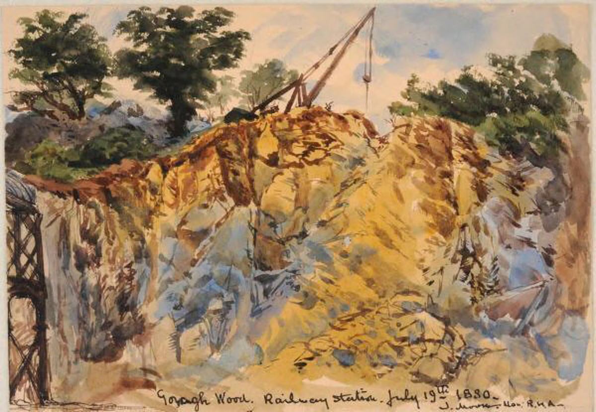 Goragh Wood, Railway Station (1880)