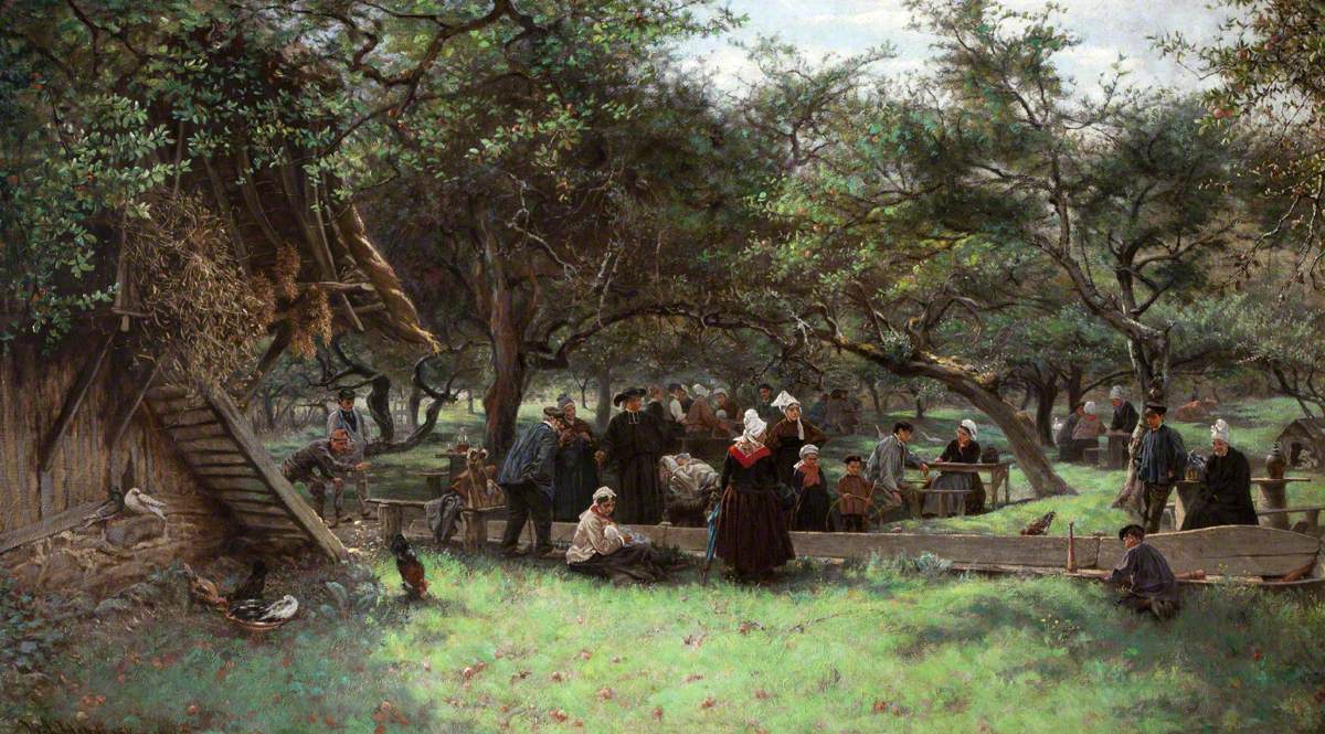 Fête Day in a Cider Orchard, Normandy