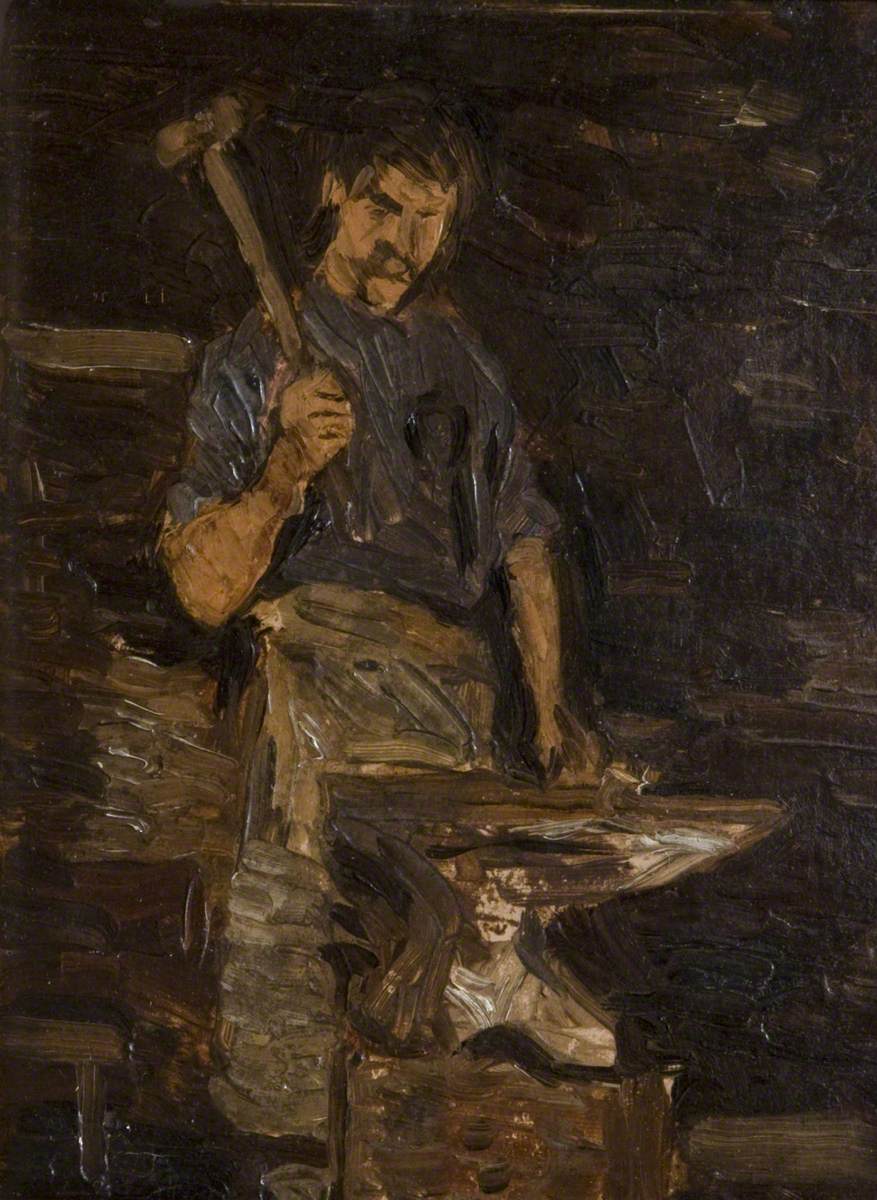 blacksmith painting