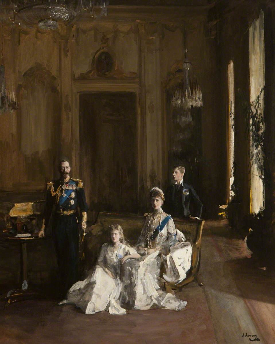Second Study 'The King, the Queen, the Prince of Wales, the Princess Mary, Buckingham Palace'