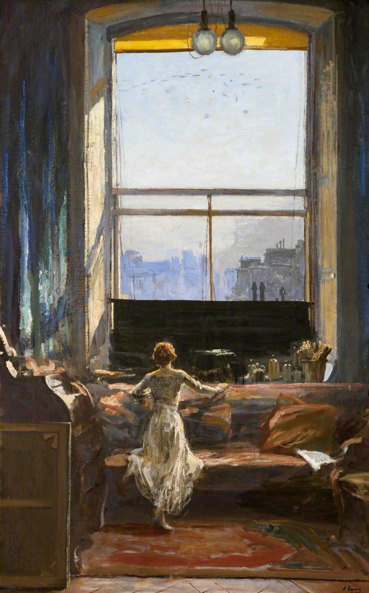 Daylight Raid from My Studio Window, 7 July 1917