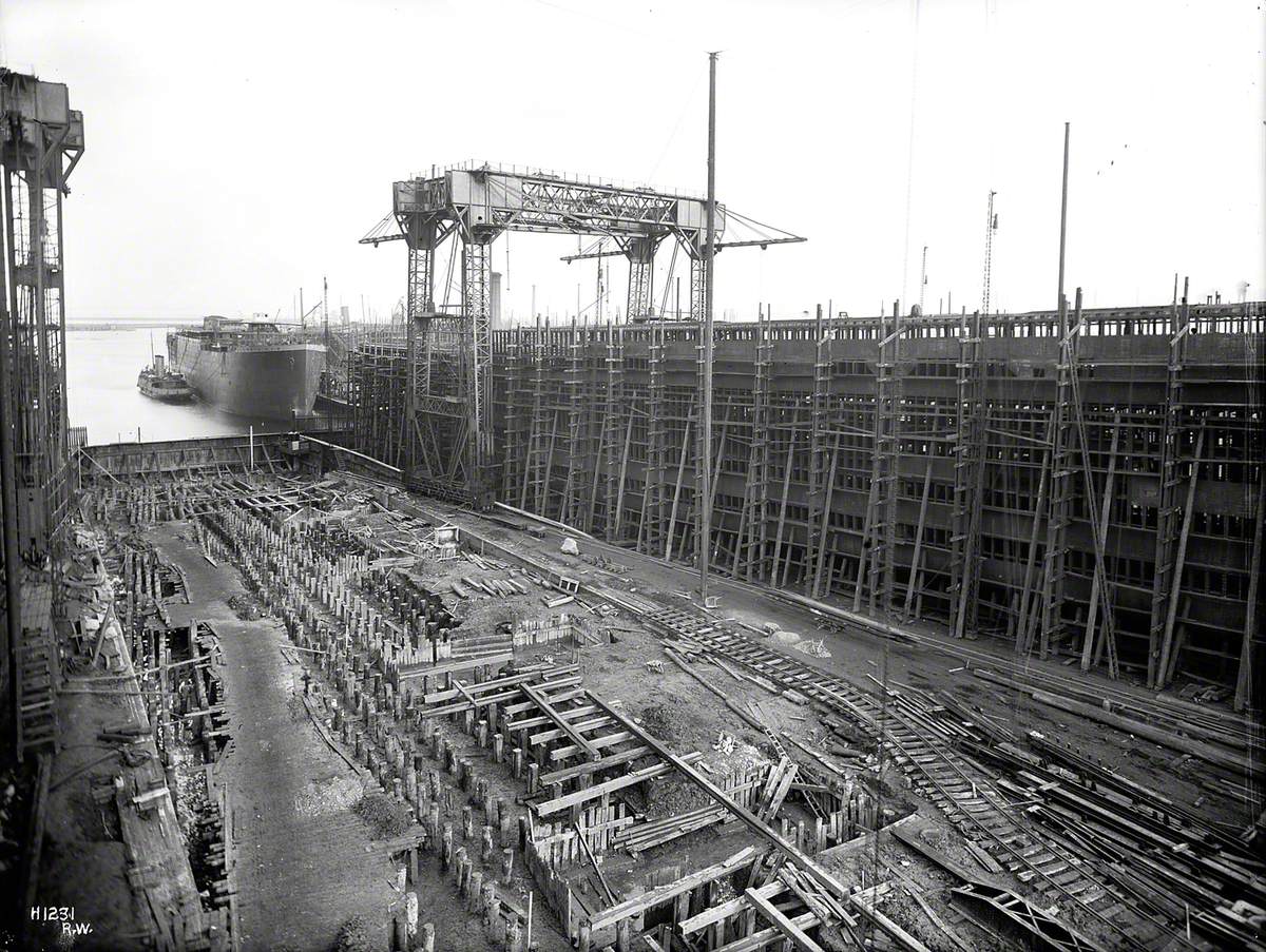 Reconstruction of North Yard slips 2 and 3 and erection of Arrol gantry ...