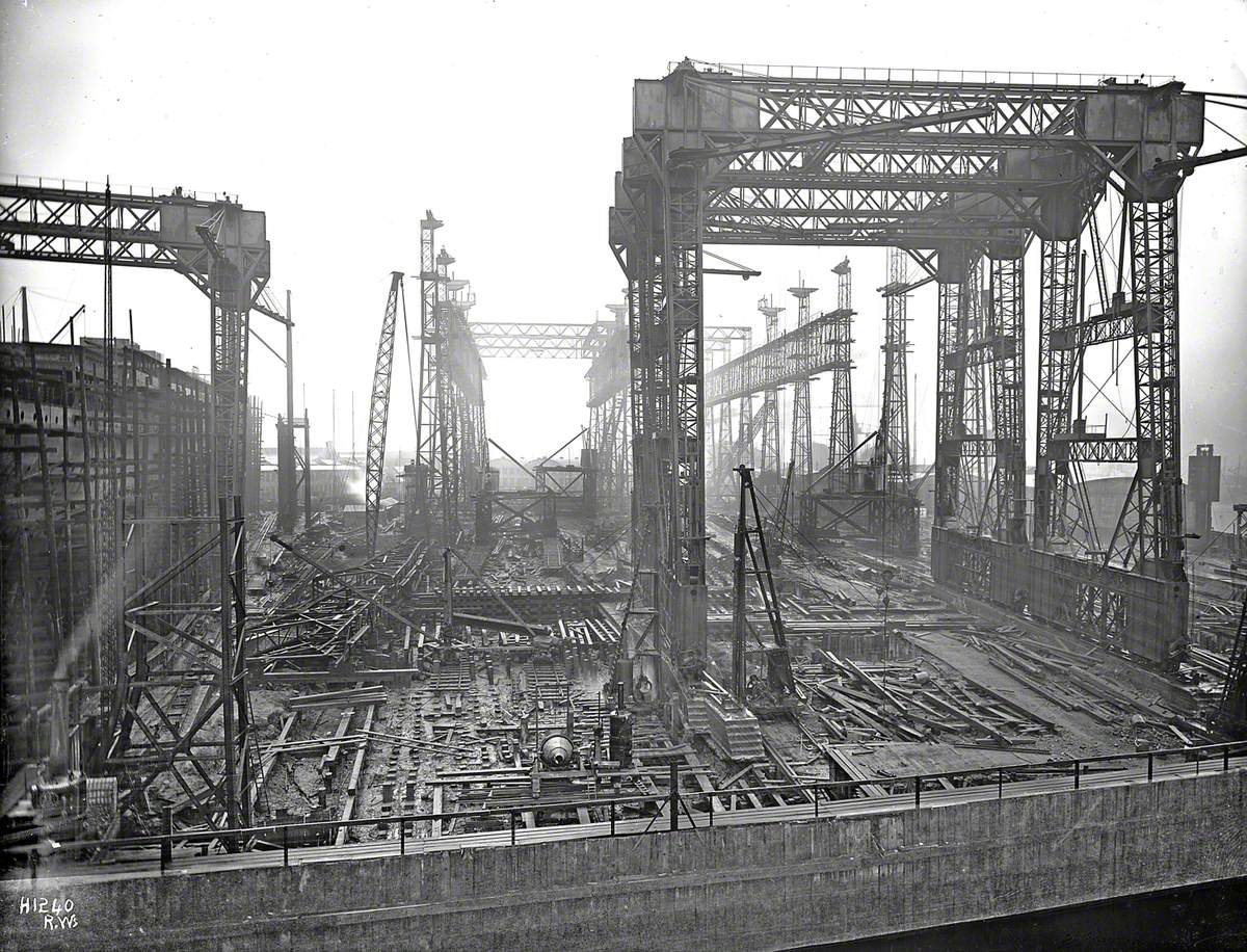 Reconstruction of North Yard slips 2 and 3 and erection of Arrol gantry ...