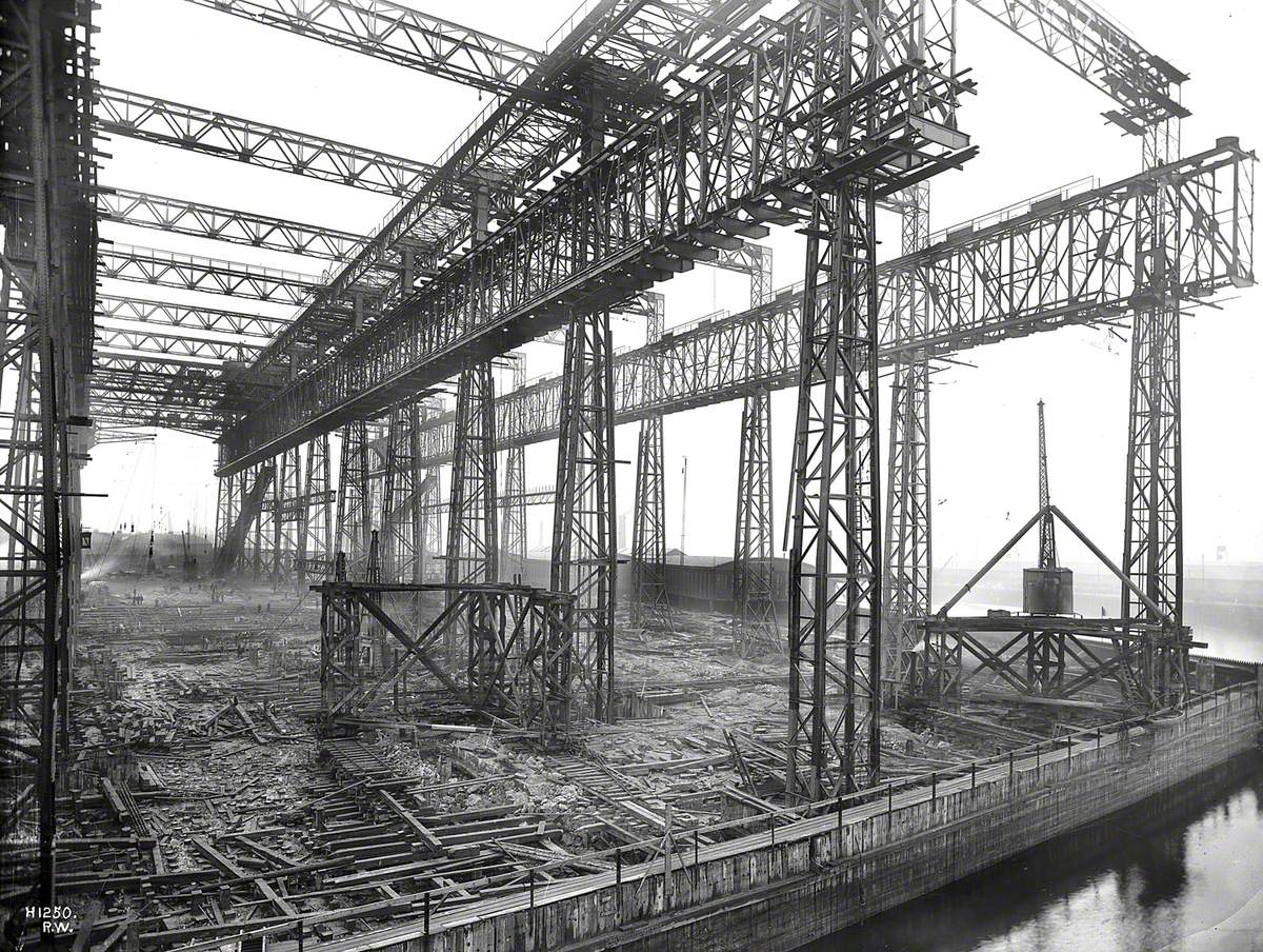 Reconstruction of North Yard slips 2 and 3 and erection of Arrol gantry ...