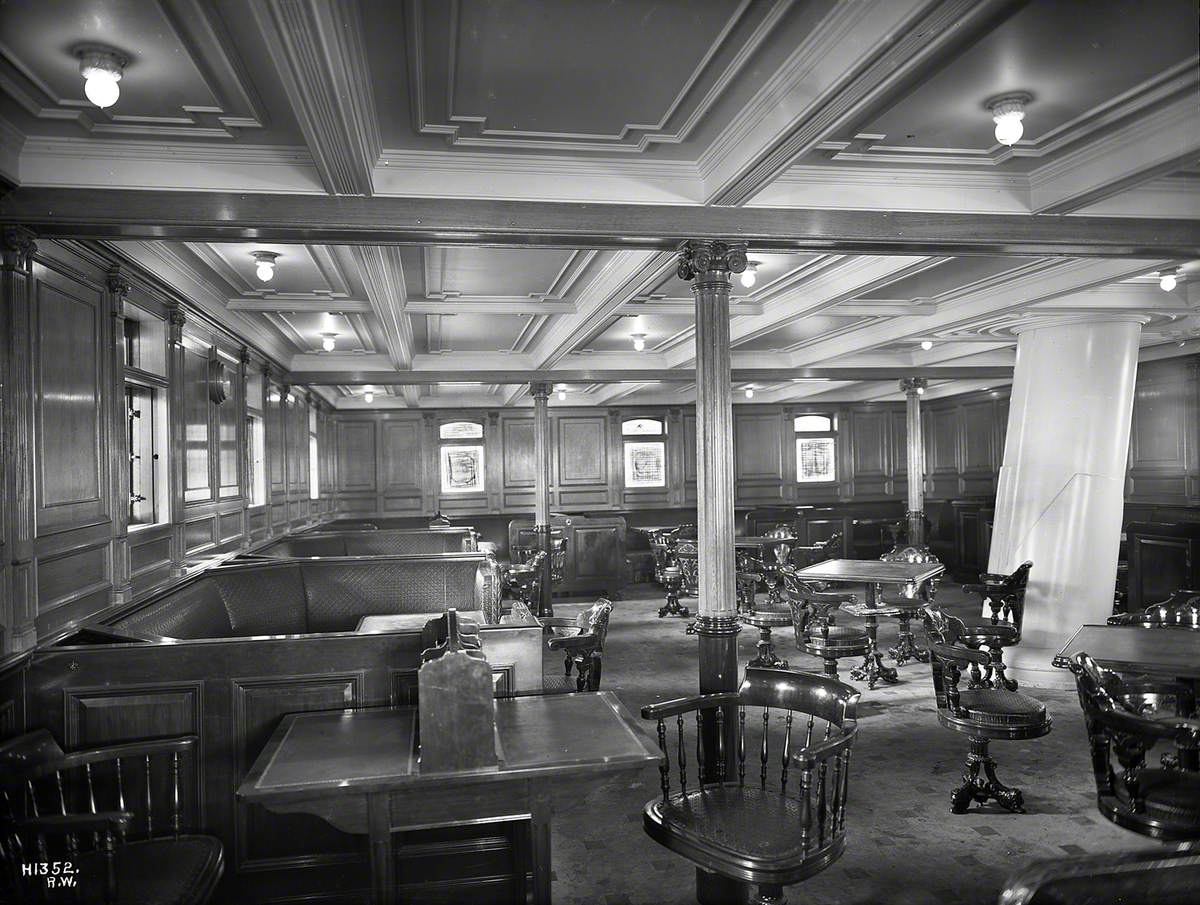 Second class smoke room