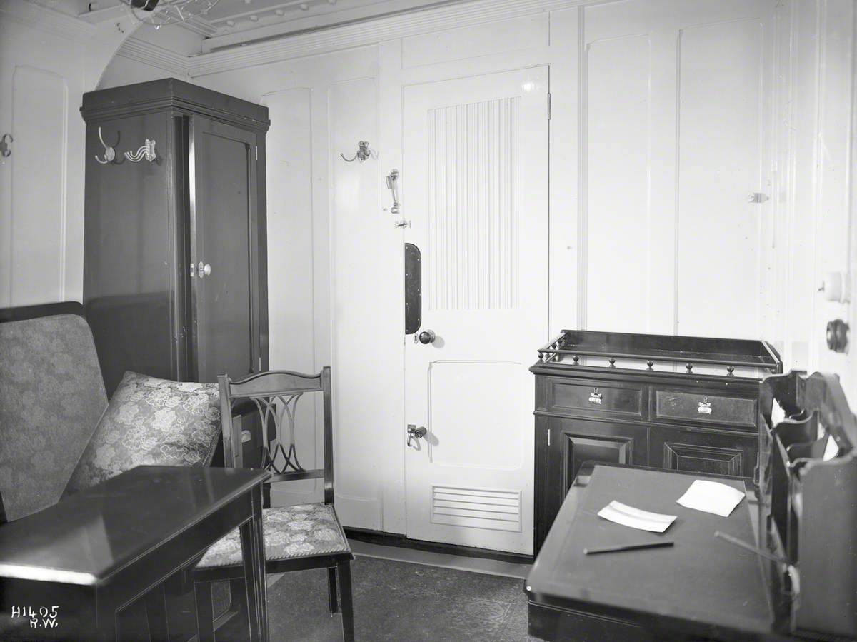 First class stateroom, sitting and writing room