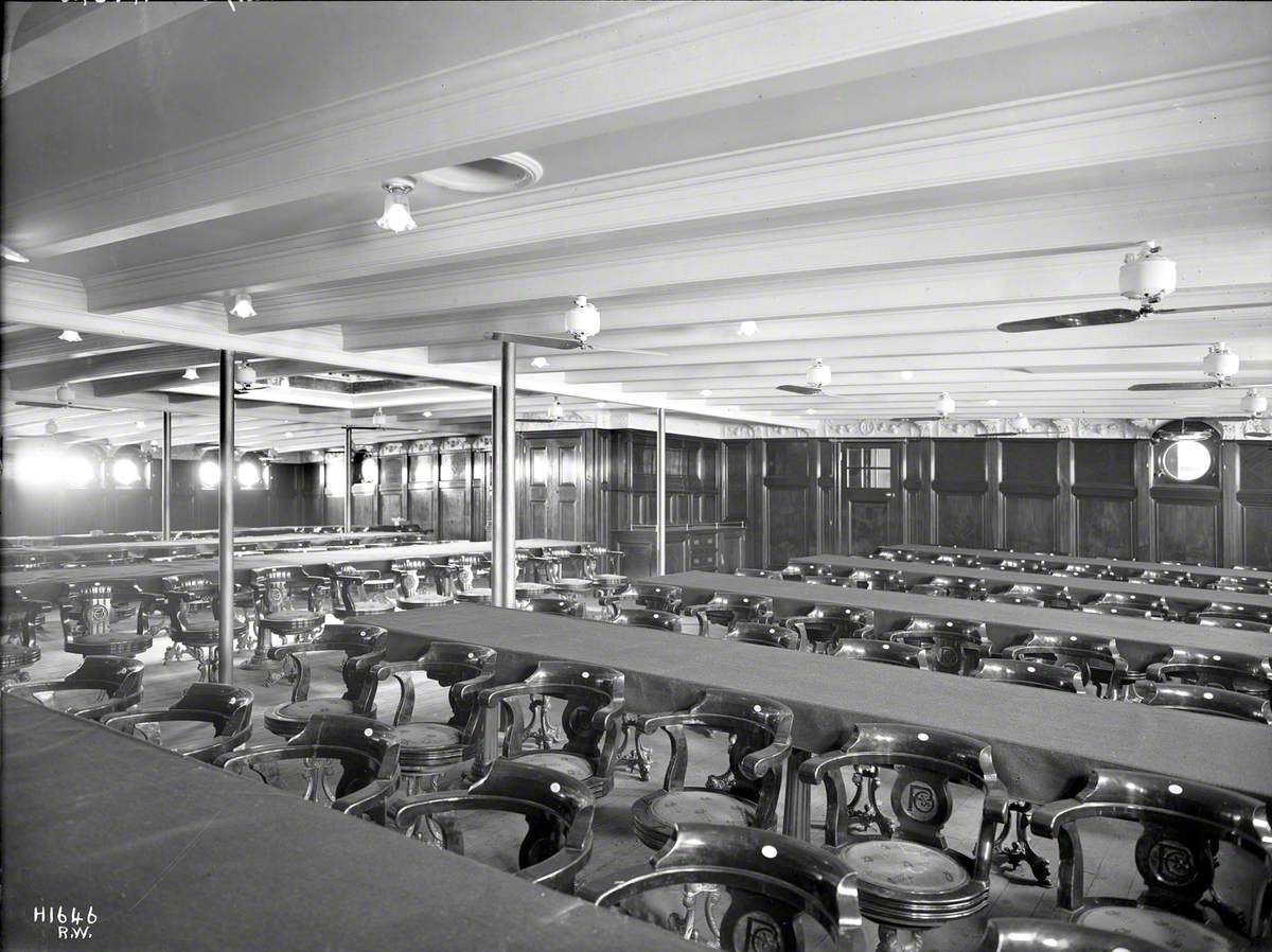 Second class dining saloon