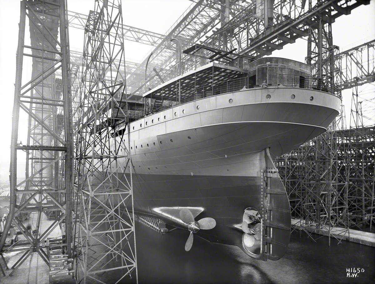 Port stern view on slip prior to launch